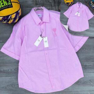 Fashionable Plain Men Short Sleeve Shirt CNP