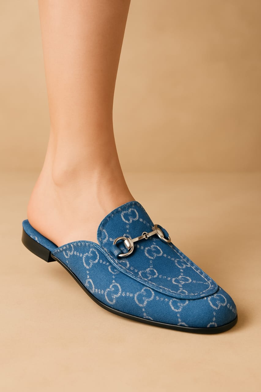 Denim Designer Ladies Mules CNP