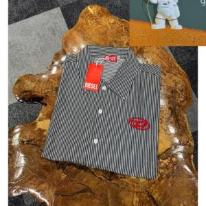 Designer Striped Short-Sleeve Shirt CNP