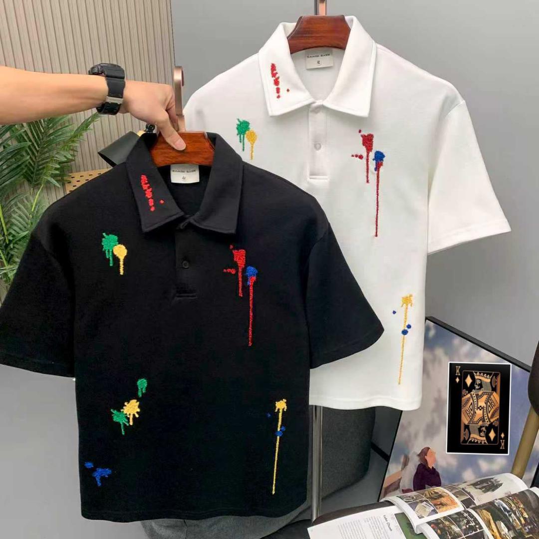 Paint-Splatter Classic Fit Polo Shirt CNP