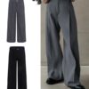 Men Casual Wide Leg Pants Trousers CNP