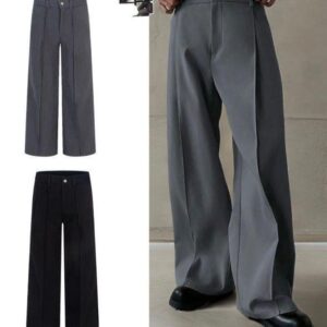 Men Casual Wide Leg Pants Trousers CNP