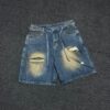 Men Styled Ripped Denim Short CNP
