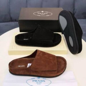Men Designer Luxury Suede Slides CNP