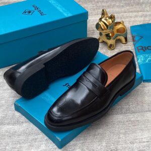 Quality Men Black Leather Corporate Shoe CNP