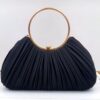 Elegant Silk Pleated Evening Clutch CNP