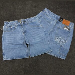 Men Regular Fit Blue Jean Shorts CNP