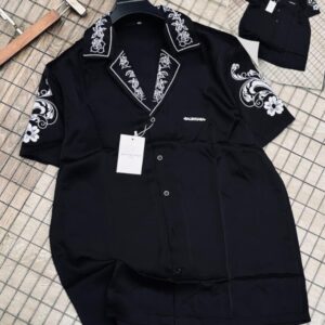 Printed Signature Silk Men Shirt CNP