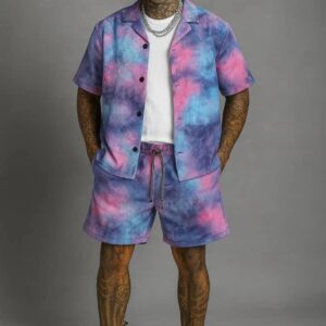 Men Trendy Summer Shirt and Shorts Outfit MAR6