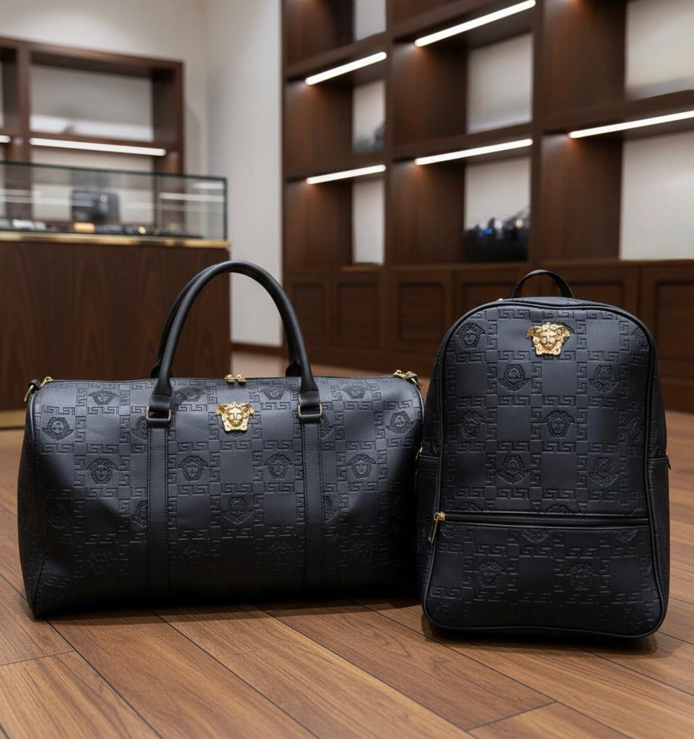 Large Capacity Leather Backpack & Luggage Bag MAR6