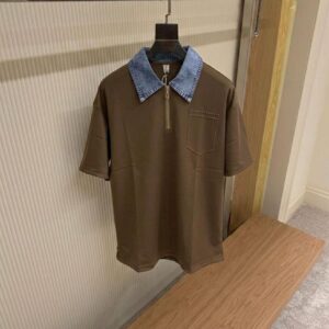 Basic Denim Collar Men Polo T-Shirt MAR6