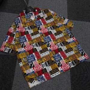 Men Unique Pattern Casual Loose Short Sleeve Shirt APR6