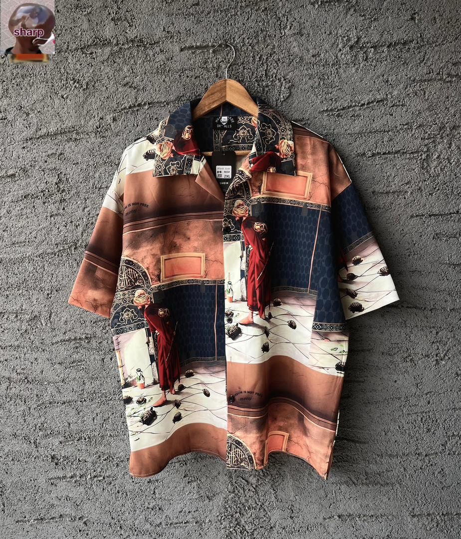 Men All-Over Print Casual Short Sleeve Top APR6