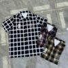 Men Button-Down Print Check Shirt APR6