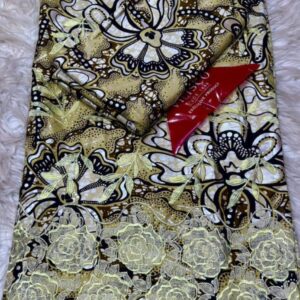 Embellished 6 Yards Wax Print Ankara Fabric APR6