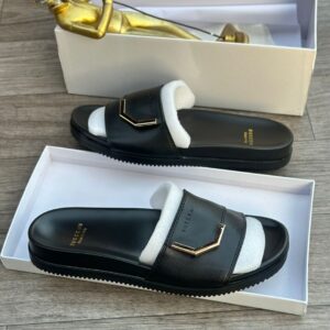 Men Urban Style Black Casual Pam Slippers MAY6