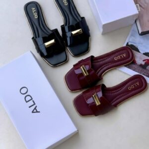 Luxe Chic Glossy Slippers MAY6