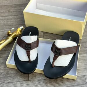 Trendy Men Leather Pam Slippers MAY6