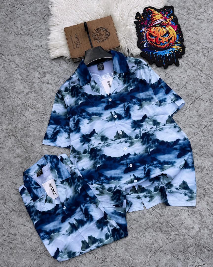 Stylish Men Vintage Floral Beach Shirt MAY6