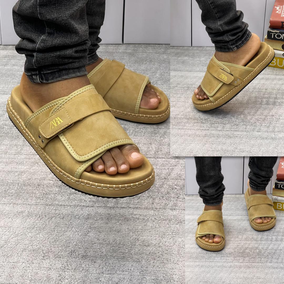 Fashion Lightweight Men Suede Slides MAY6