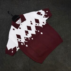 Men Short Sleeve Waffle Knit T-Shirt MAY6