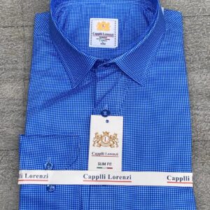 Blue Mosaic Print Long Sleeve Shirt MAY6