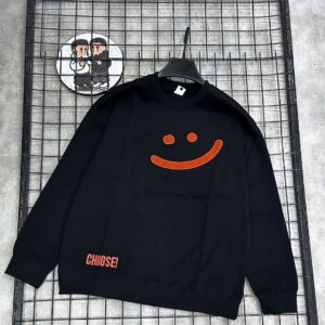 Fashion Smiley Face Print Sweat-Top MAY6