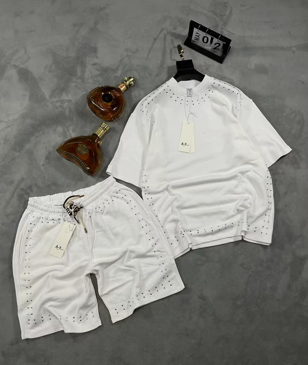 Men Casual Solid Color Summer Set MAY6