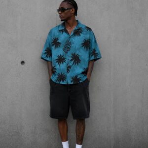 Palms Print Men Vintage Shirt MAY6
