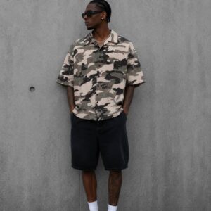 Men Classic Camo Print Shirt MAY6