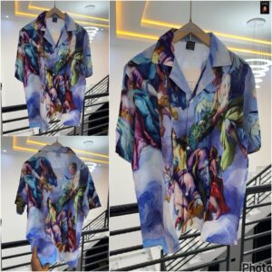 Multicolor Classic Button-Up Shirt MAY6