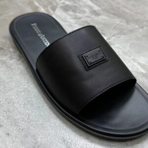 Black Leather Slip-On Men Pam MAY6