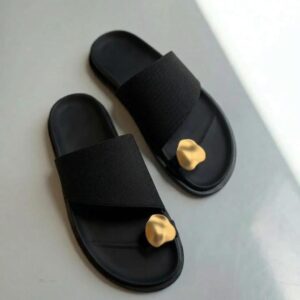 Women Suede Toe-Ring Slides JUN6