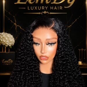 Black 300gram Pixel curly, "18" inches with 5/5 Closure JUN6