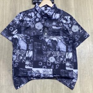 Men Retro Art Short Sleeve Shirt JUL6